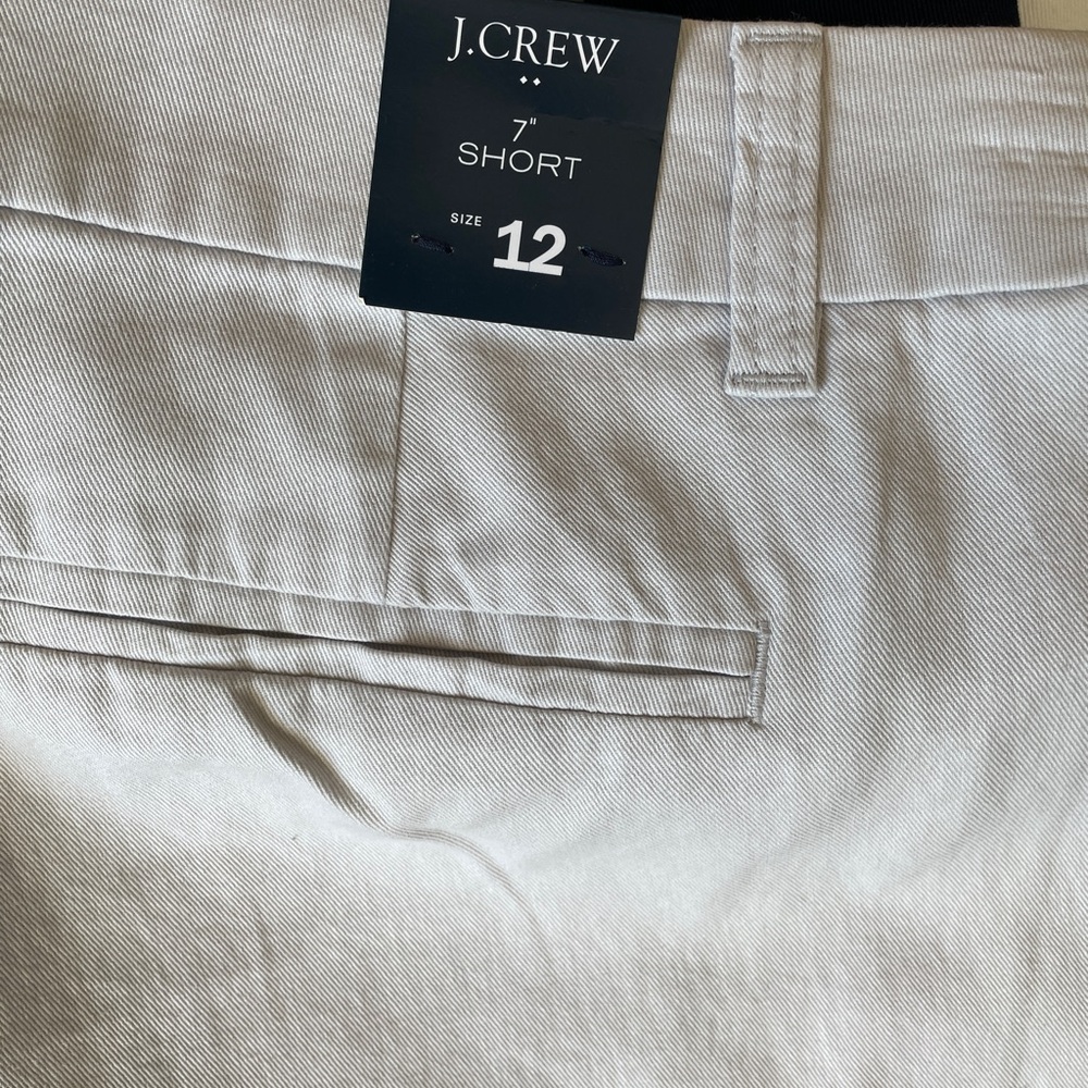 5 New J. Crew Women's Shorts. Dark blue, Light blue, White, Khaki & Light khaki